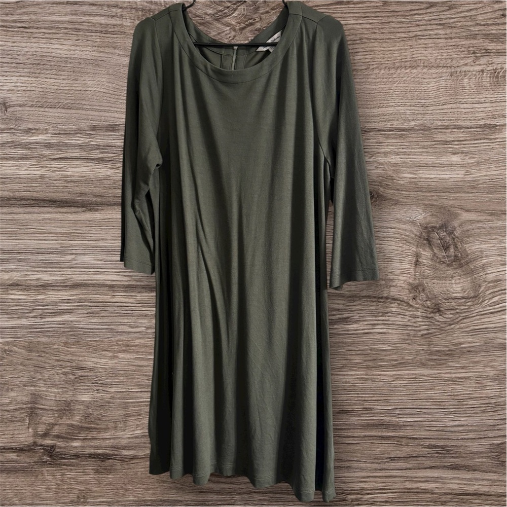 Tommy Bahama Olive Long Sleeve Dress